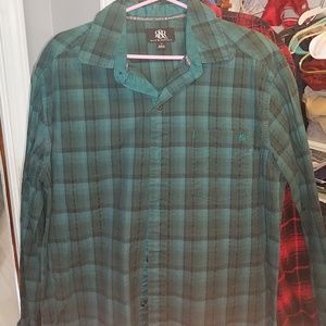 Mens Rock & Republic Flannel Button Shirt